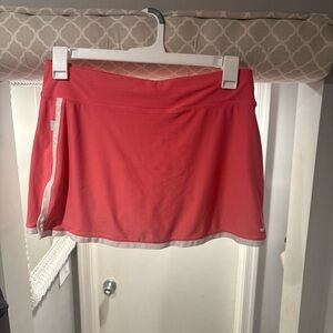 Pink and white Nike tennis skirt